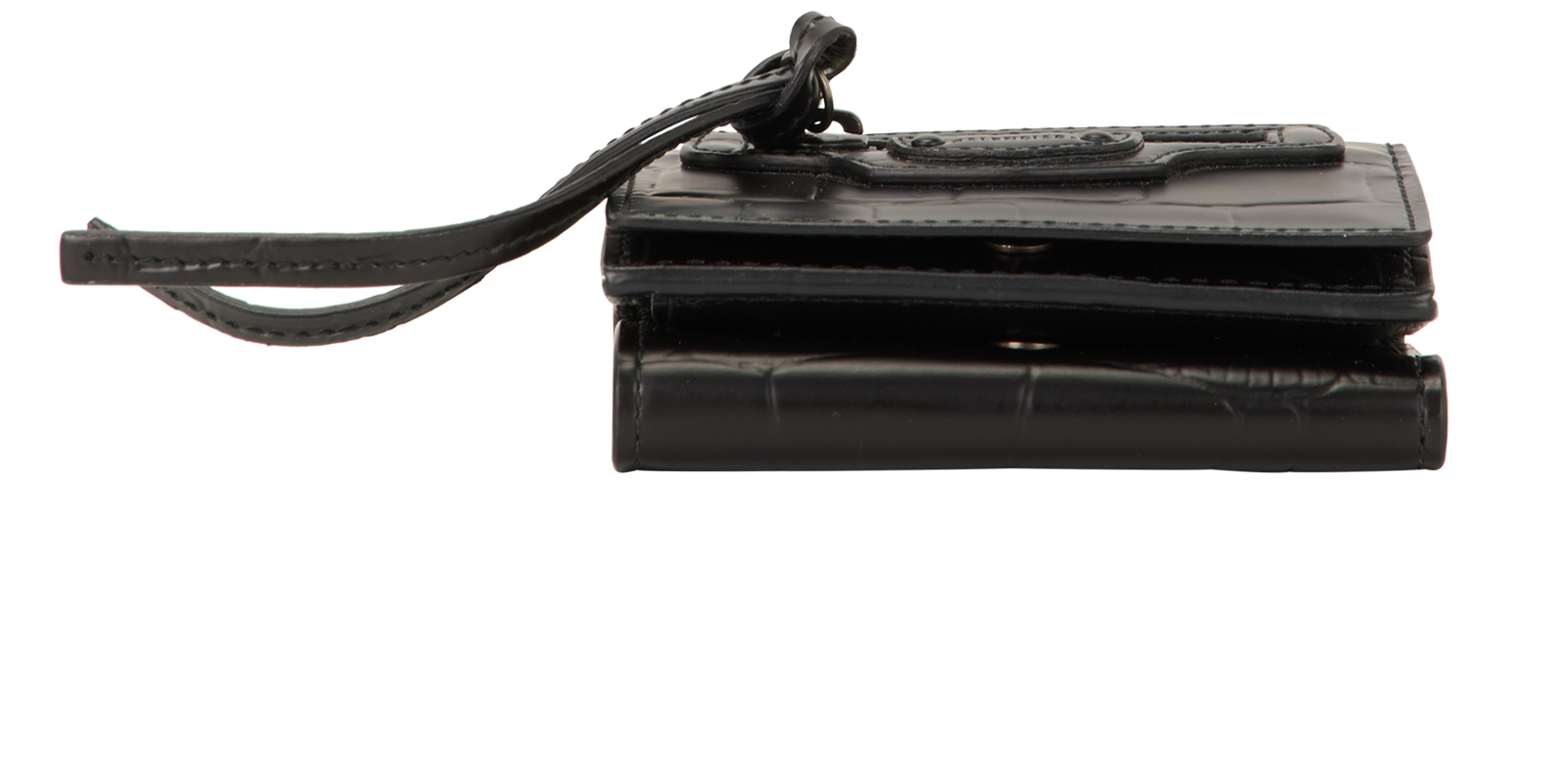 Balenciaga Neo Classic Mini Wallet, &pound;180, Accessories, Black, Leather, Top view